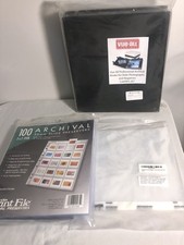Vue-All Professional Archival Binder  Printfile Slide Negative Page Holders
