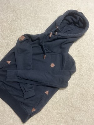 Naketano Women's Sweater XL Black Hoodie Logo Long Sleeve