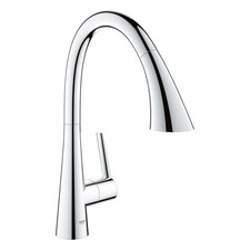 Grohe 32 298 3 Zedra 1.75 GPM 1 Hole Pull Down Kitchen Faucet - Chrome