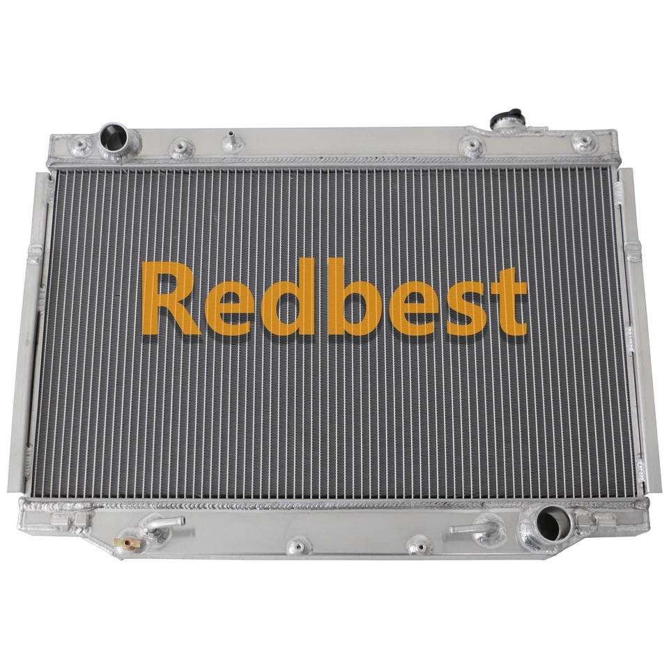 Radiador de alumínio 3 fileiras compatível com 1993-1997 Toyota Land Cruiser 96-97 Lexus LX450 4,5L - Imagem 2 de 4
