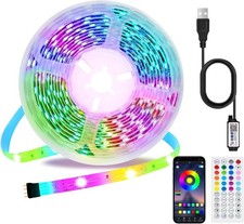 TV LED Lights, 5m USB TV Backlights Lighting for 55-70 inch TV with Remote and A