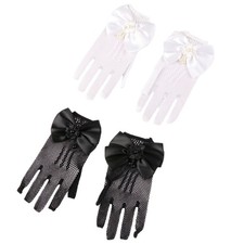 Fashionable Girl Lace Gloves Sweet Fishnet Gloves For Girls Weddings And Parties