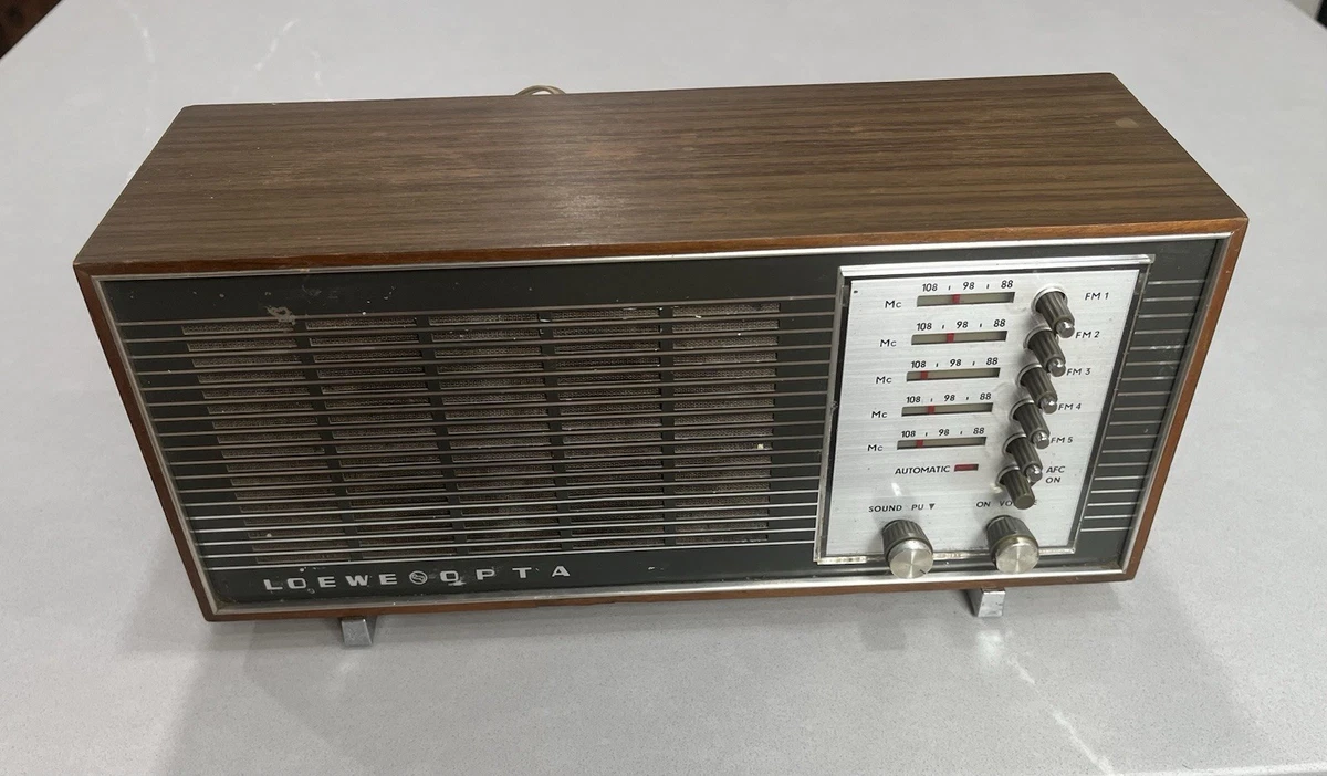 Old Original | Radio Luna Opta Loewe Vintage AM/FM/LW/AUX対応 真空管ラジオ/整備済 2790W ドイツLoewe Radio Radio Antique | ラジオ・コンポ