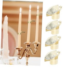 4Pcs Automatic Candle Snuffer,Automatic Candle Wick Snuffer Stopper, Gold