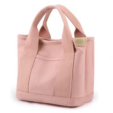 Canvas Tote Bag for Women,Small Totes Bags with Zipper Crossbody Purse with P...