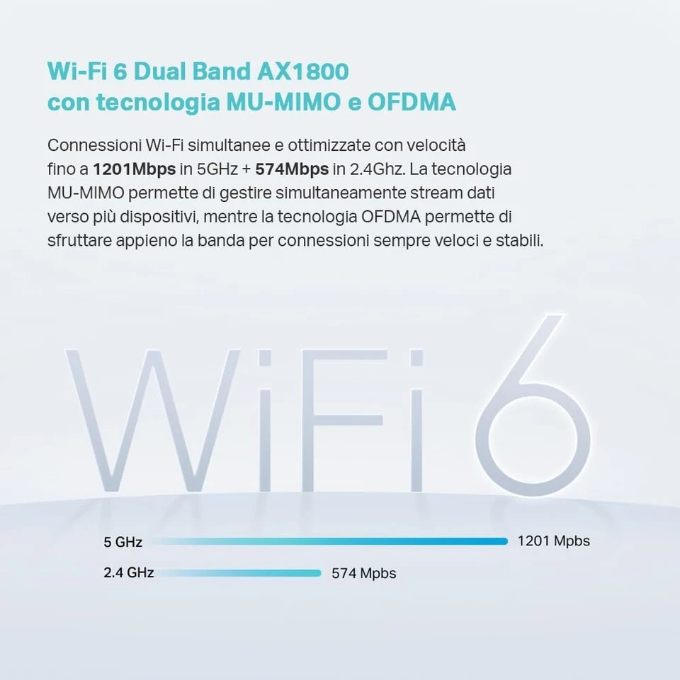 TP-Link Archer VX1810v Modem Router AX1800Mbps Dual Band WiFi 6 VoIP Gigabit Por - Photo 4/4