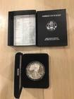 1995 P 1oz US American Silver Eagle $1 Dollar Proof Bullion Coin w/Box & COA