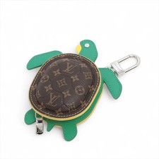 Louis Vuitton M01471 LV turtle key chain IK1295 Charm PVC  leather Green