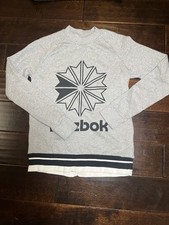 Reebok Classic Gray Crewneck Graphic Sweatshirt Size S