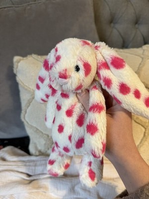 RARE Retired Jellycat Bashful Bunny Keeley special edition Toy White/pink 