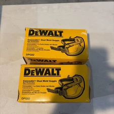 2 PR. DeWalt DPG82-11 CLEAR ANTI FOG Protective Over Glasses Safety Goggles Z87+