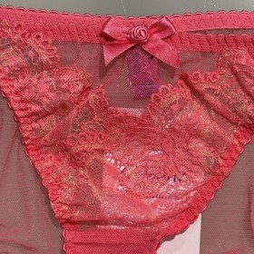 Agent Provocateur L' Agent Lipstick Lace Panty Sz L Bikini Romantic Sexy NWT