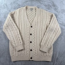 Vintage LL Bean Men  s Wool Fisherman Cardigan Sweater Size XL - Ireland