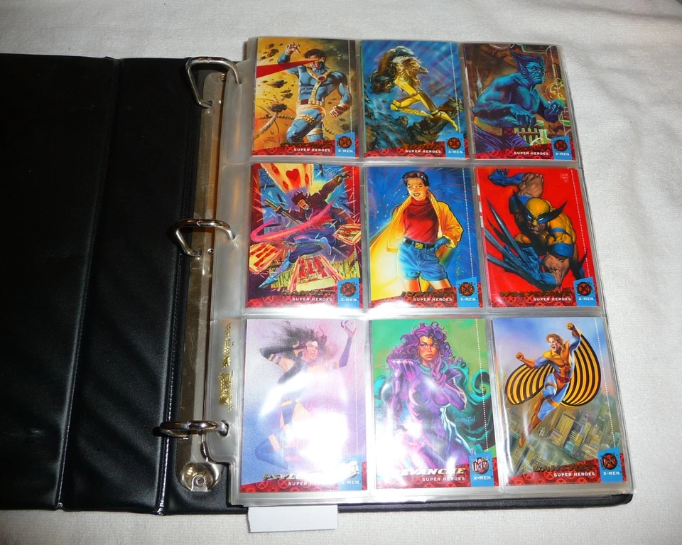 Fleer X-Men 1994 y 1995 cromo lote de 3 juegos completos en carpeta Foto 2 de 4