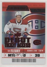 2019-20 Upper Deck Credentials Debut Ticket Access Red 62/99 Cale Fleury #91 av6