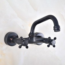 Oil Rubbed Brass Kitchen Faucet Bathroom Sink Mixer Tap Wall Mount hwzh053-1