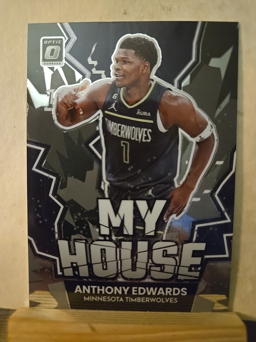 2022-23 Donruss Optic Anthony Edwards "My House" Silver PRIZM Timberwolves