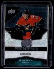 2018-19 Upper Deck Ice Spencer Foo Rookie 0323/1299 Calgary Flames #65