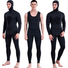 Neoprene Scuba Diving wetsuit 3/5 mm Warm Hood Surfing Front Zipper Diving Suit
