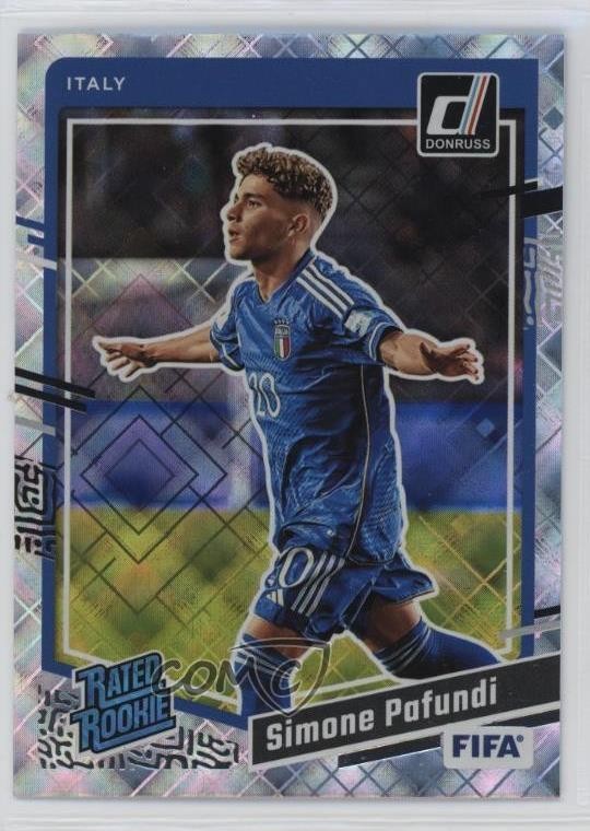 2023-24 Panini Donruss FIFA Rated Rookie Diamond Simone Pafundi #198 1md7