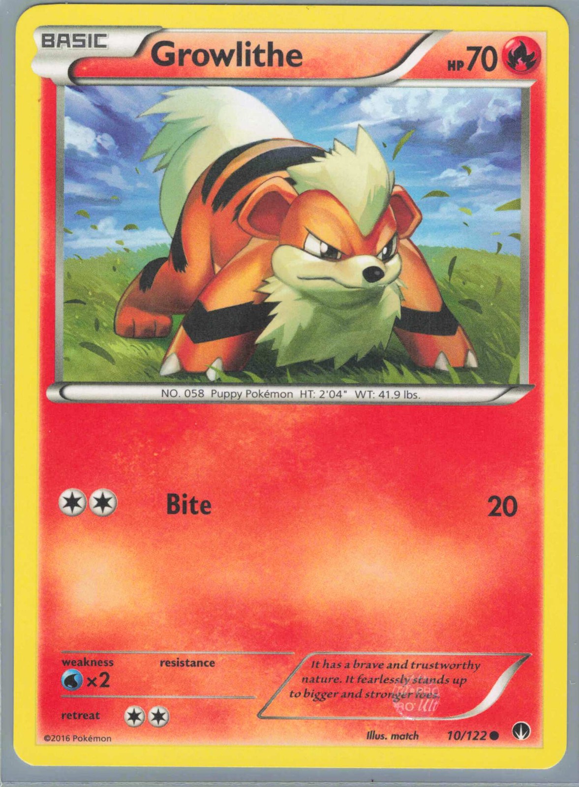 Growlithe Common XY - BREAKpoint 10/122 LP