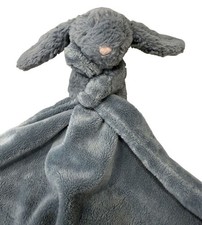 Jellycat Baby Lovey Bunny Security Blanket Plush Toy Polyester Blue Gray Soft