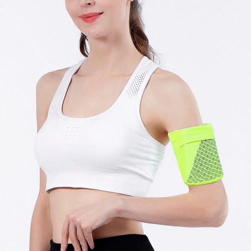 Sportowa bransoletka na telefon komórkowy Pasek Fitness Trening Opaska na ramię Torba Case Holder GreenS NTS - Zdjęcie 8 z 32
