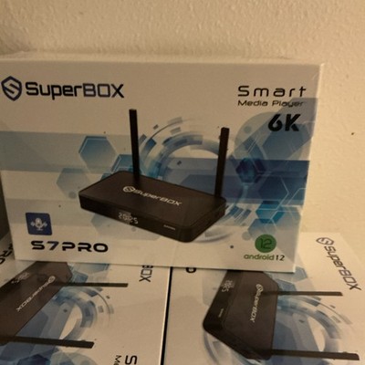 SuperBOX S7PRO Android 12 Media Player 6K Wi-Fi 6 H.265 4GB 32GB Ethernet