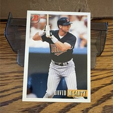 Bowman 1993 David McCarty Rookie #649 Minnesota Twins MLB Baseball Card. rookie card picture