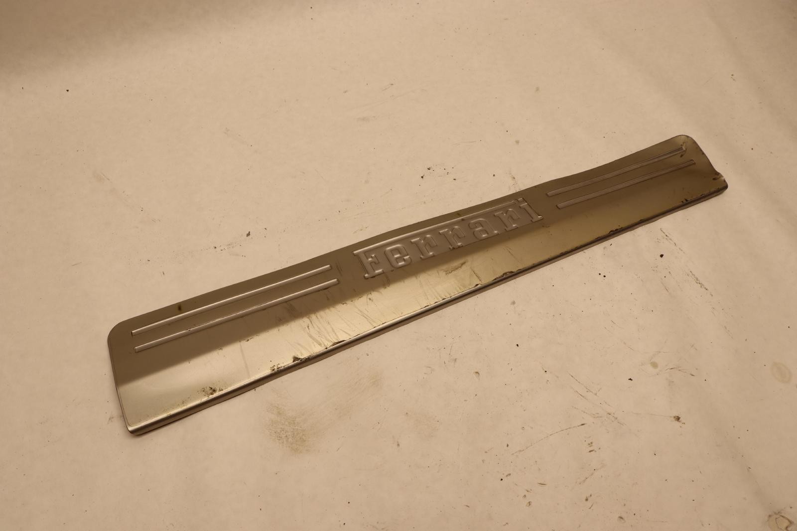 2018 FERRARI 458 FRONT LEFT DRIVER SIDE DOOR SILL SCUFF PLATE TRIM OEM