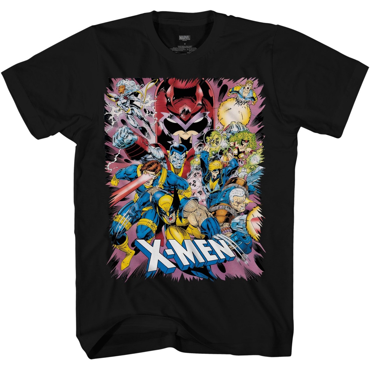 X-Men Jump Out Team 90's Marvel Comics Adult T Shirt | eBay