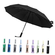 Umbrellas for Rain Windproof Automatic Compact Unbrella Travel Big for 2 Black