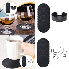 Lot de 8 dessous de verre en silicone résistants à la chaleur pour tasses et