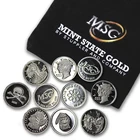 Ten 1 Gram .999 Pure Silver Rounds Random Designs