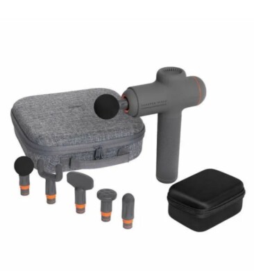Sharper Image Power Percussion Deep Tissue Massager, 6 Attachments - Black - NOB