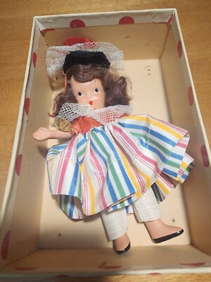 Nancy Ann Storybook #122 Alice ORIGINAL JOINTED BISQUE Tags Box
