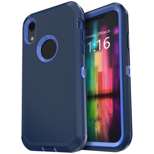 Funda resistente a prueba de golpes para teléfono Apple iPhone XR con funda con clip para cinturón - Imagen 48 de 73