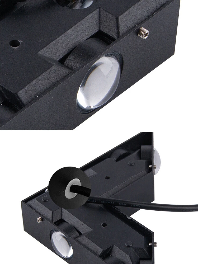 Lámpara de pared LED para exteriores de 6 W, moderna, con luz hacia arriba y hacia abajo, en forma de V, resistente al agua - Imagen 19 de 23
