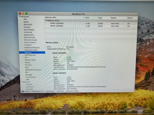 Apple MacBook Pro 15" Laptop 2.4GHz Core i5 - 8GB - 320GB HD - ONLY 11 Cycles - Picture 16 of 21