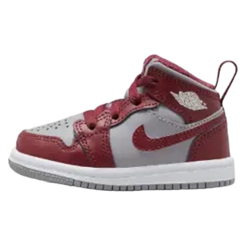 Nike Air Jordan 1 Mid TD Sneaker Toddler Size 8C Cherrywood Red Grey DQ8425 615 - 第 8/9 張圖片