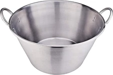 25" inch XLarge Stainless Steel Heavy Duty Cazo Inoxidable Wok Comal Deep Fry