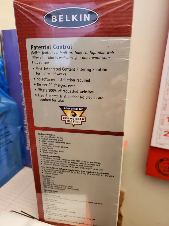 Belkin Wireless G Router 802.11g , New and Never Opened - Image 4 of 4