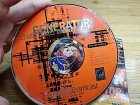 1999 Sega Dreamcast Generator vol 1 disc & sleeve case Playable Bits Video Clips