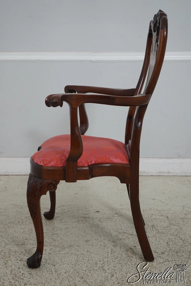 L63731EC: Juego de 6 sillas de comedor coloniales Williamsburg caoba STICKLEY Foto 4 de 4