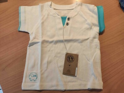 T-Shirt himmlischweiß Junge/in - 12 Monate The Earth Collection Bio-Baumwolle