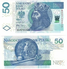 2017 (2018) Poland 50 Zlotych Banknote UNC  P185b
