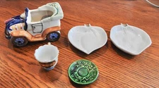 5 pieces of misc. Occupied Japan collectibles - 2 ashtrays & more