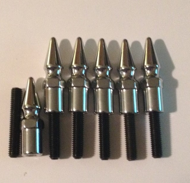 7 CHROME SPIKE VALVE COVER BOLT SET AMC & JEEP 199 232 258 BOLTS KIT