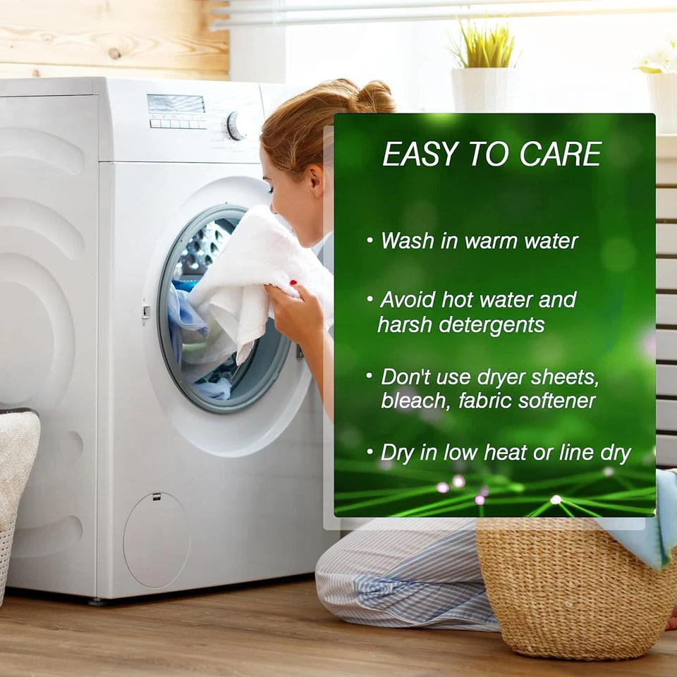 Sábanas ajustables de puesta a tierra/conexión a tierra de algodón, alivio del dolor、Soporte de bienestar/bienestar✨ Foto 4 de 4