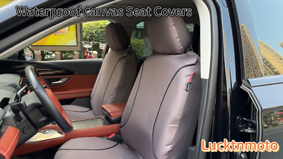 Car Seat Covers For Ram Promaster 3500 2014-2024 - 2 Seats, Waterproof Leather, Custom Fit, Airbag Compatible, Black